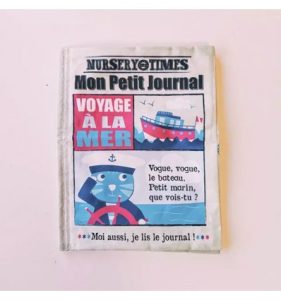livre tissu sensoriel - petit journal