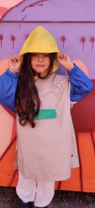 Poncho de pluie jaune - POULE PARTY