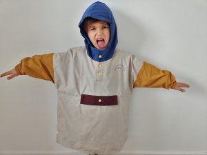 Poncho de pluie bleu - POULE PARTY