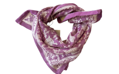 Foulard en Laine Lilas 50 cm – SO FAMILY