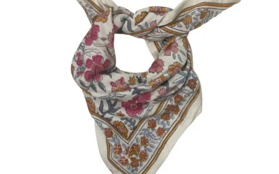 Foulard Delhi Azur 50 cm – So family