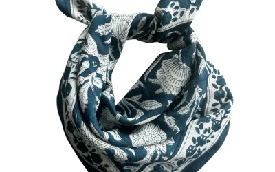 Foulard Gaya Indigo 50 cm – So family