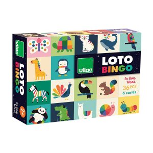 Loto en bois enfant – Animaux arc-en-ciel Andy Westface