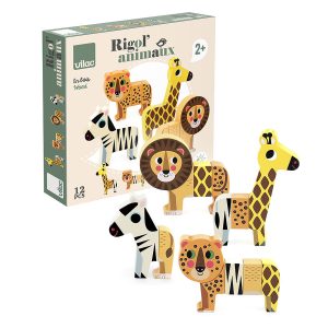 Jeu d’éveil en bois bébé – Rigol’animo de la Savane