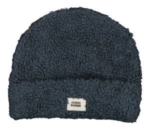 Bonnet enfant ourson bleu gris – Studio Bohème Paris