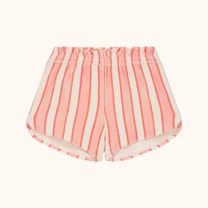 Short enfant éponge Georgy rayures rose rouge – Studio Bohème