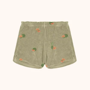 short enfant coton bio Georgy Studio Bohème pastèque vert golden