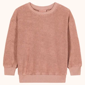 Sweat enfant coton bio Bart dulce beige – Studio Bohème