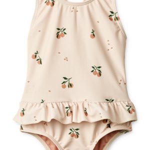 maillot de bain enfant anti uv Liewood Amara peach une piece