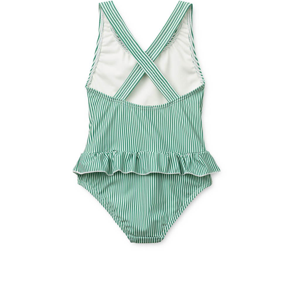 Maillot de bain enfant anti UV Amara rayé vert – Liewood