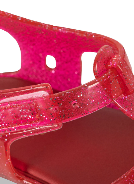 Sandales enfant plage Lilo fraise pailletées – Konges Sløjd