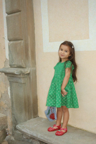 Sandales enfant plage Lilo fraise pailletées – Konges Sløjd