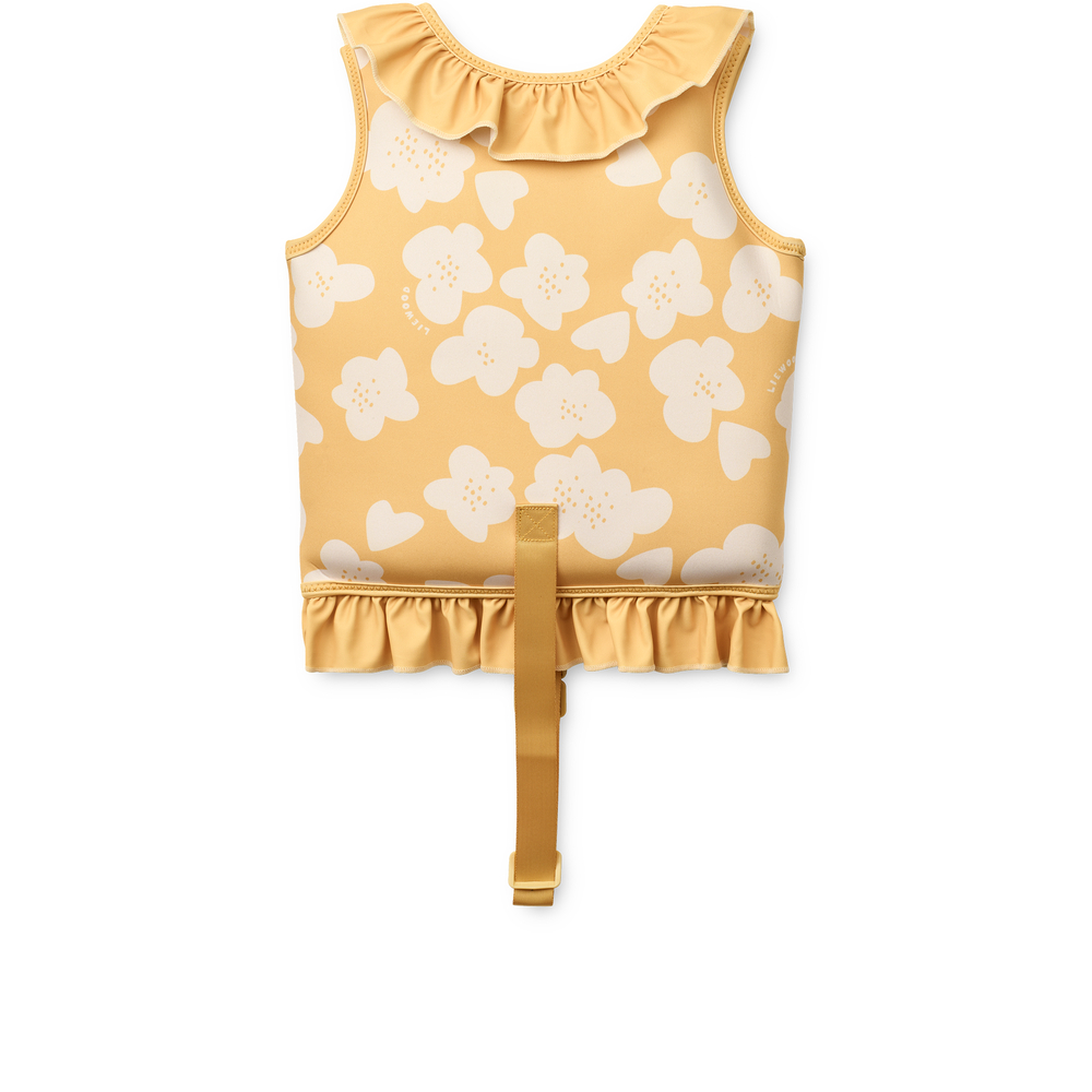 Gilet de natation enfant à volants jaune – Liewood
