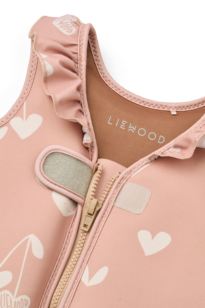 Gilet de natation enfant à volants Cœur – Liewood