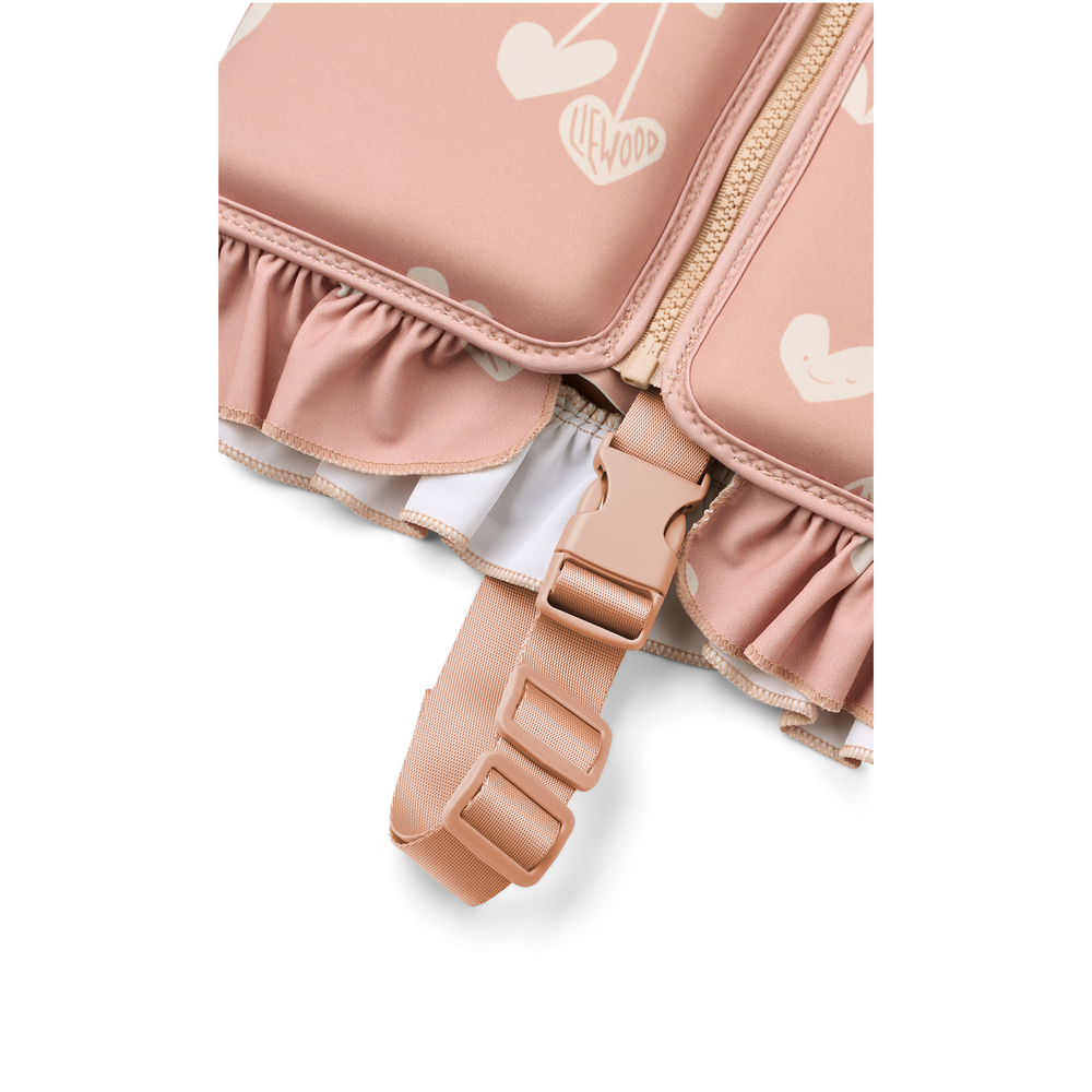 Gilet de natation enfant à volants Cœur – Liewood