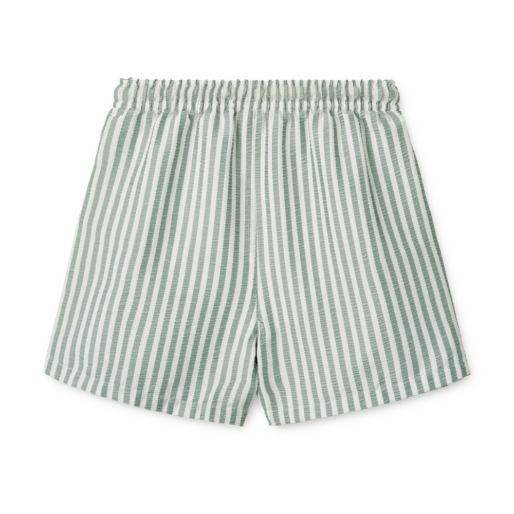 short de bain enfant Liewood Duke rayures peppermint
