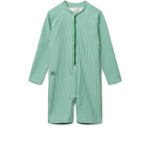 combinaison anti uv enfant Liewood Max rayures vert