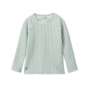 t-shirt anti uv enfant Liewood Noah peppermint seersucker