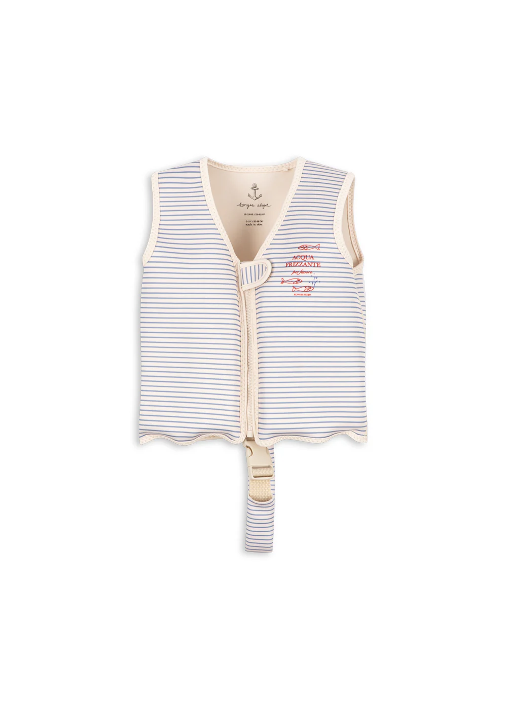 Gilet de natation enfant Ellis rayures bleues – Konges Sløjd