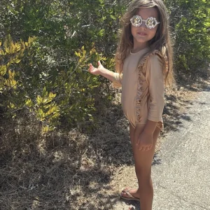 Body anti UV enfant doré à volants – Les Petits Dorés