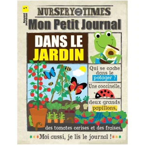 Mon petit journal – Journal bébé jardin en tissu sensoriel