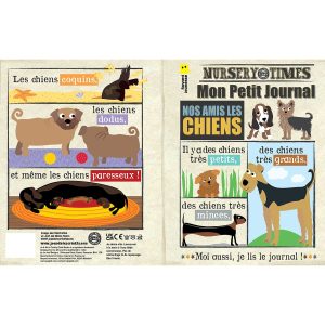 Mon petit journal – Journal bébé chien en tissu sensoriel