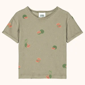 T-shirt Essential Terry vert golden pasteque – Studio Bohème Paris