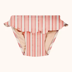 Culotte de bain Mimi rayures rose rouge – Studio Bohème Paris