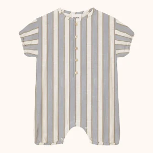 Combi Bébécito rayures bleu gold – Studio Bohème Paris