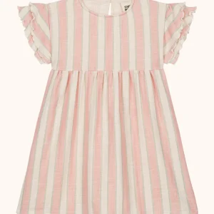 Robe Cousine rayures fraise pistache – Studio Bohème Paris