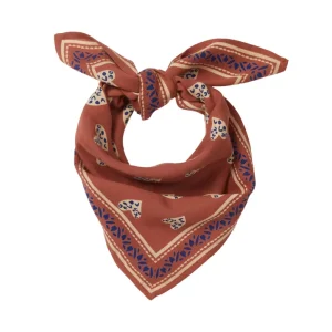 Foulard imprimé Coeur Sauvage Terracotta Enfant – Bonheur du Jour Paris