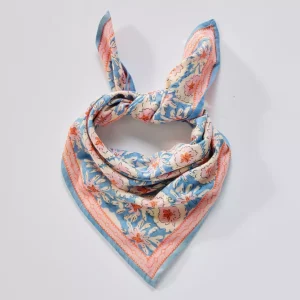 Foulard Indien Enfant Margote Bleu – Bonheur du Jour Paris