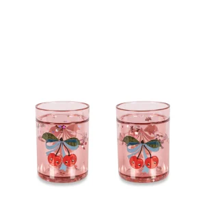 Gobelet enfant paillettes cherry bow (lot de 2) – Konges Sløjd