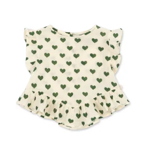 Top enfant coton bio Coco amour verde – Konges Sløjd