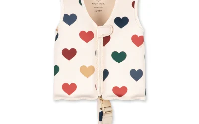 Gilet de natation enfant Ellis bon cœur coloré – Konges Sløjd