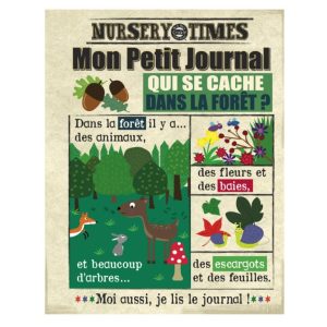 Journal bébé forêt – livre tissu dès 3 mois