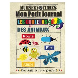 Journal bébé tissu couleurs – Mon premier journal dès 3 mois
