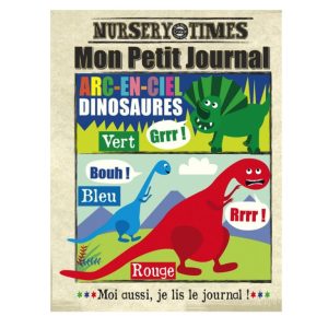 Journal bébé dinosaures – livre tissu dès 3 mois