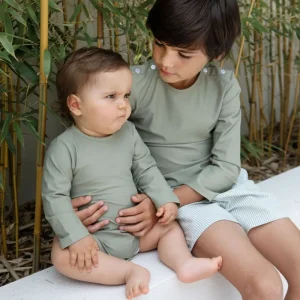 Body anti UV bébé Matelot olive – Les Petits Dorés