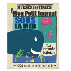 Journal bébé mer – livre tissu sensoriel