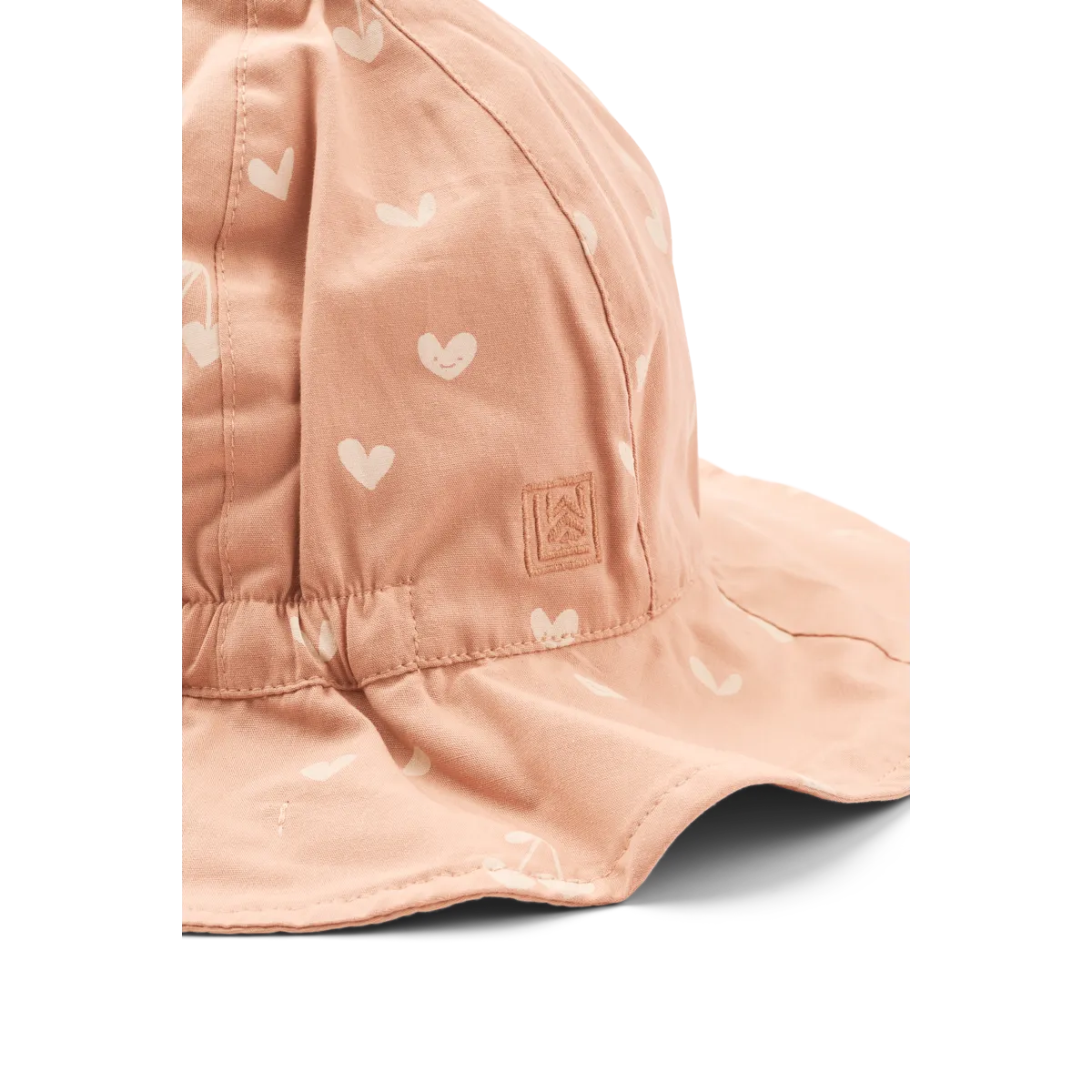 Chapeau de soleil réversible rose cœur - Liewood