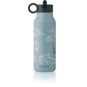 Gourde isotherme enfant Falk bleu Race Cars - Liewood