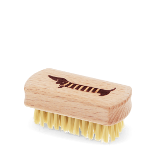 Mini brosse à ongles enfant en bois motif teckel