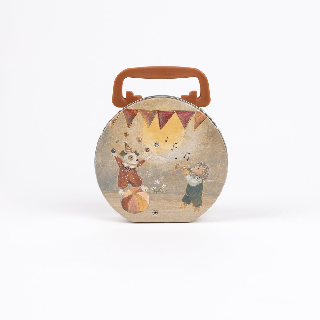 Radio musicale enfant en métal motif Forêt Magique