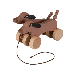 Chien à tirer Edward en bois dès 12 mois