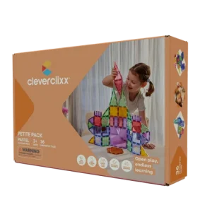 Jeu construction magnétique Cleverclixx Petit Pack Pastel 36 pièces