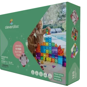 Tuiles magnétiques enfant Cleverclixx Inventive Pack Intense 125 pièces