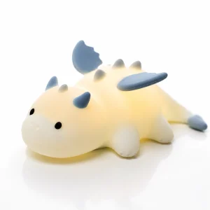Veilleuse dinosaure en silicone tactile et rechargeable