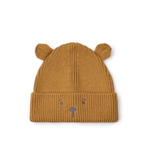 Bonnet enfant Gina ours Golden Caramel – Liewood