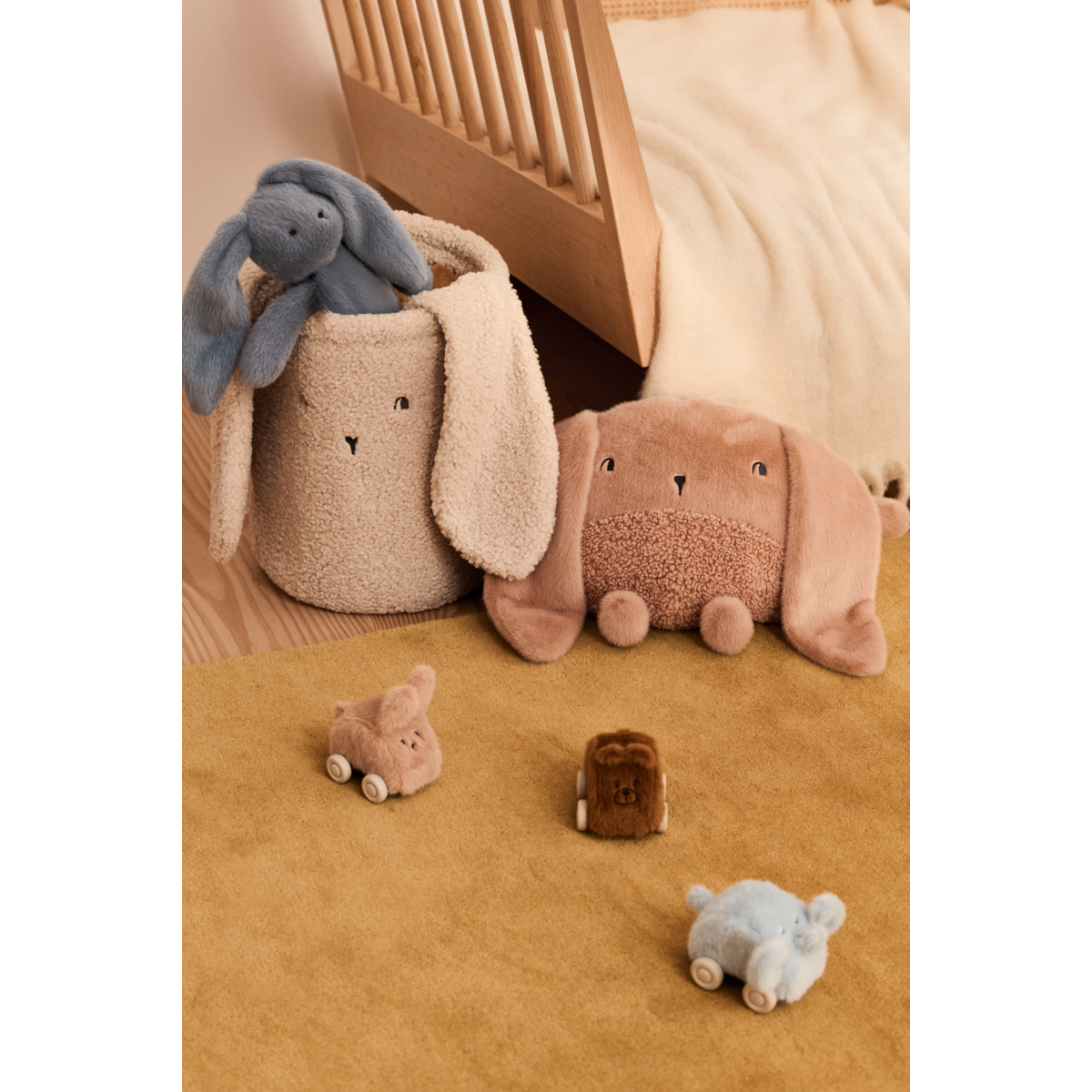 Voitures bébé Ansel en peluche x3 – Liewood